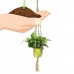 33.5 inch Plant Flower Hanger Hemp Jute Rope Plant Macrame Pot Holder Hanging Basket with Bead   